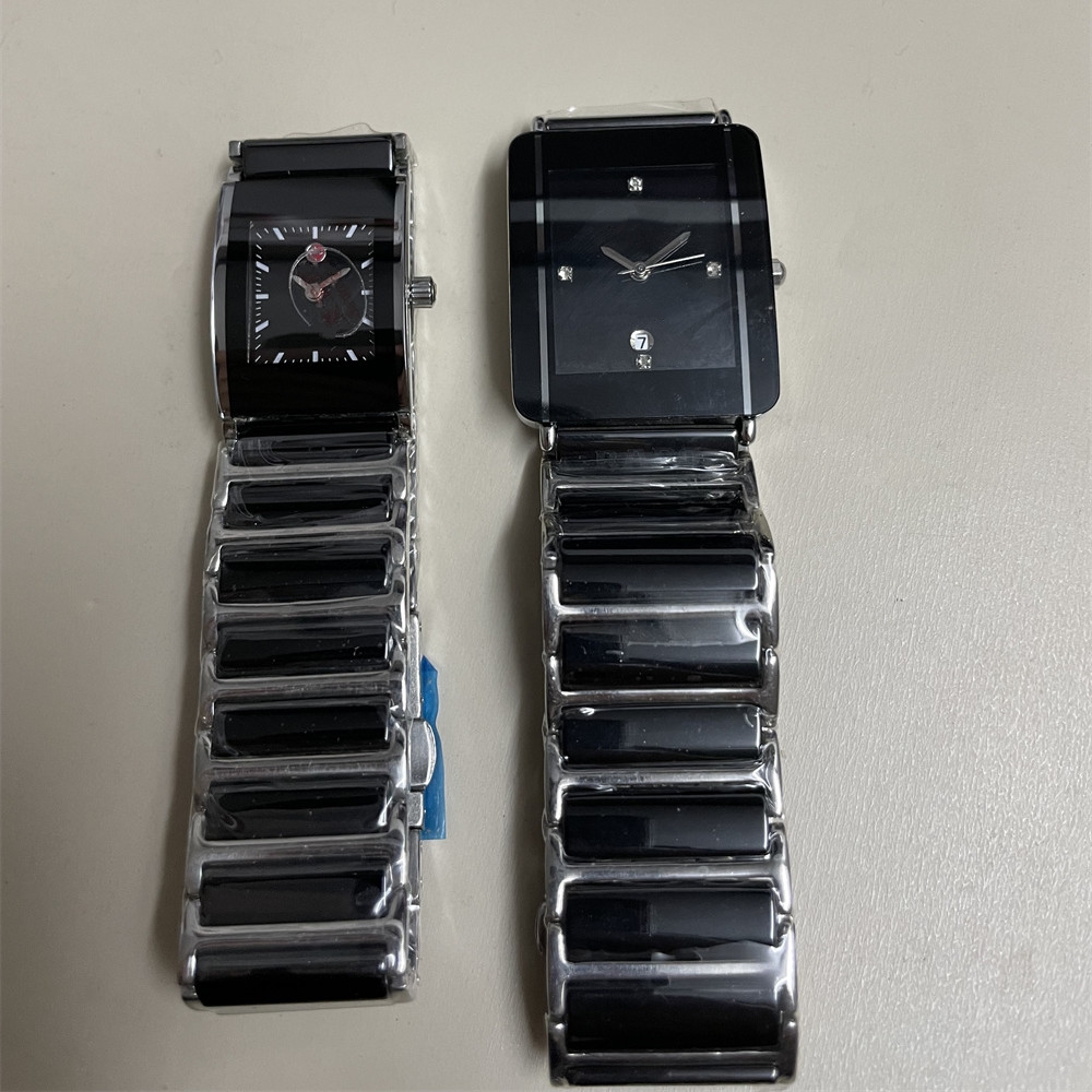 

Top sale ceramic watch for woman quartz movement lady wristwatch steel watchcase rd29, #3