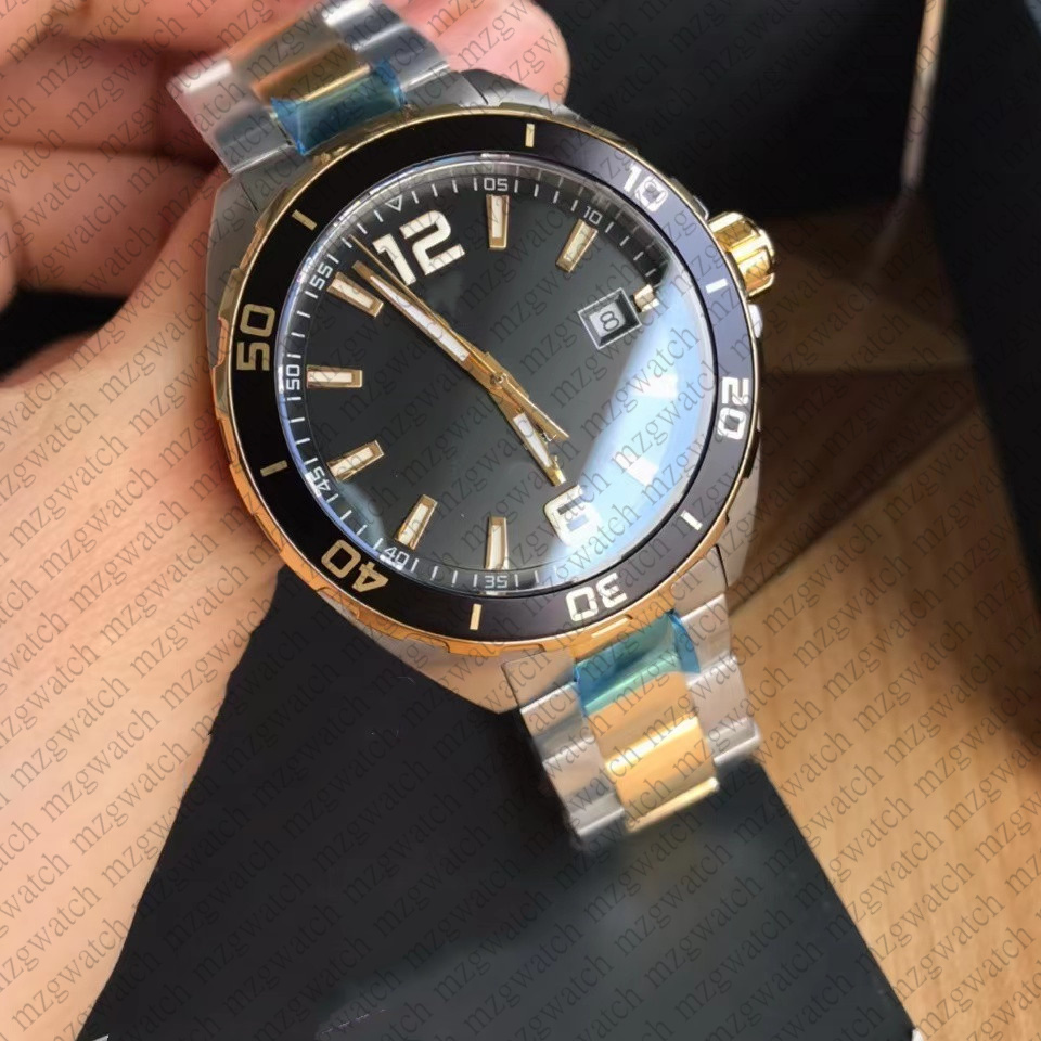 

High quality men's watch Original quartz movement 41MM Sapphire mirror, super luminous pointer Ultra high difficulty steel brushed watchband, As shown