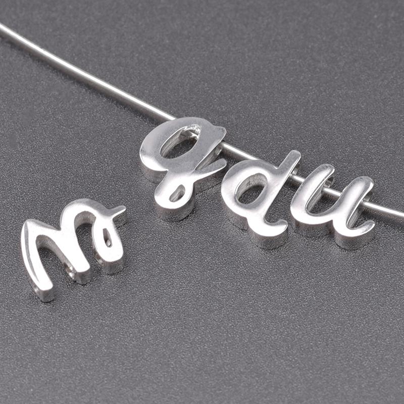 

Chains Lower Case Letters Necklaces For Women Men Chain Stainless Steel Jewelry Gift Choker Personality Necklace Decoration On The NeckChain