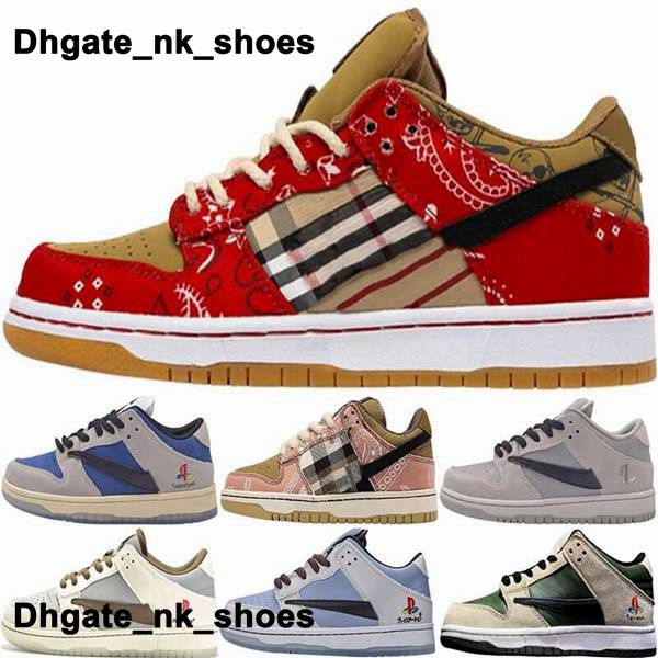 

Eur 46 Sneakers Size 12 Us Mens Shoes SB Dunks Low Playstation Dunksb Trainers Travis Scotts Women Runnings Platform US12 Cactus Jack Casual Schuhe High Quality
