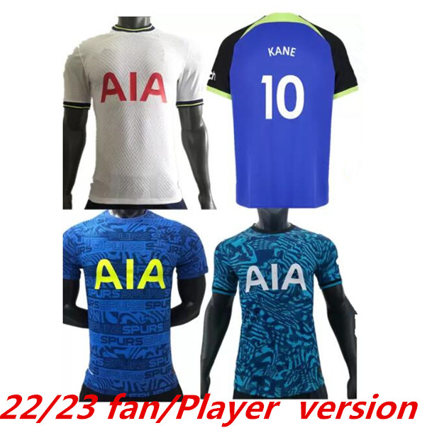

22 23 KANE SON BERGWIJN NDOMBELE Soccer Jerseys 2022 2023 fans Player version Tottenham DELE jersey Football shirt LO CELSO Morgan BALE LAMELA LUCAS HOJBJERG 999, White