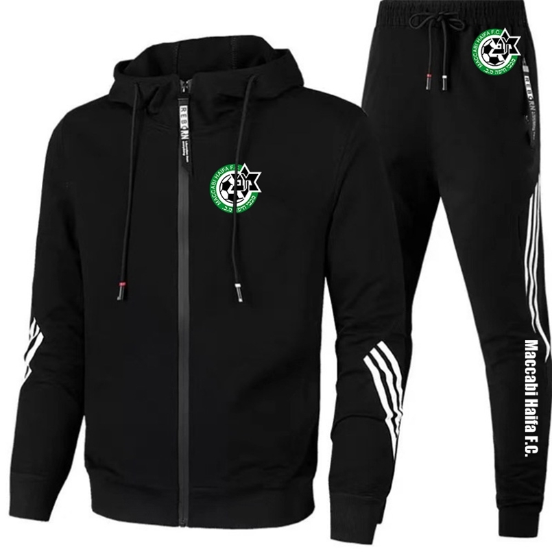 

Men s Maccabi Haifa Sets Hoodies Pants 2 Piece Set Harajuku Sport Suits Casual Sweatshirts Tracksuit Jogging Sportswear 220708
