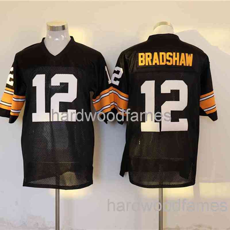 

Thr 1990 football Jersey Joe Greene Terry Bradshaw Jerseys Men Women Youth XS-6XL, 12 bradshaw white