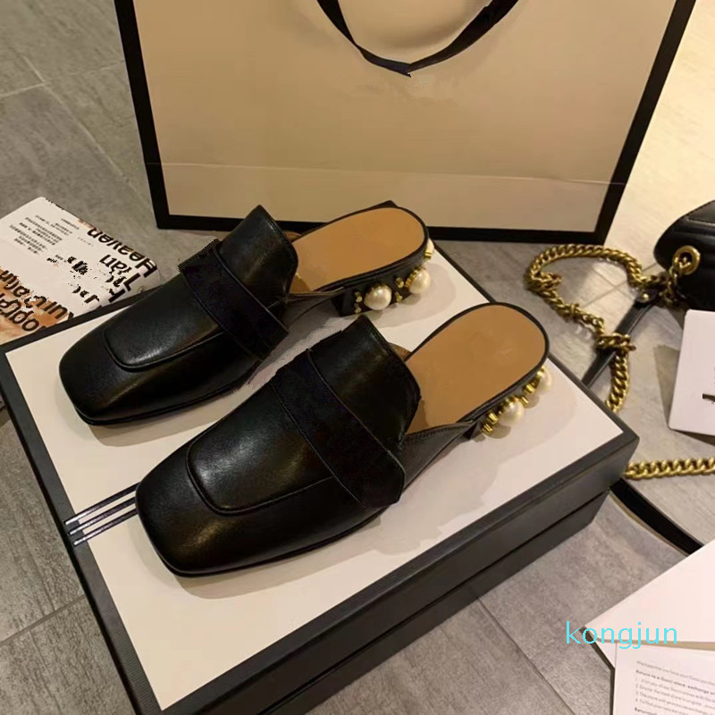 

Summer Leather Slides: High-Quality Women's Flat Sandals, Style1