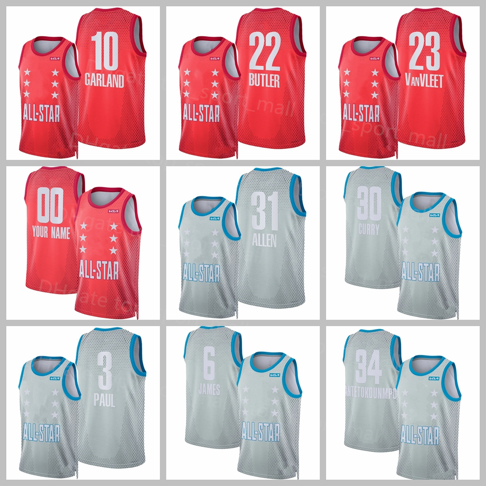

''nba''2022 All-Star Basketball Jersey Chris Paul Nikola Jimmy Butler Luka Doncic James Harden Fred VanVleet Jarrett Allen Darius, 2021 star