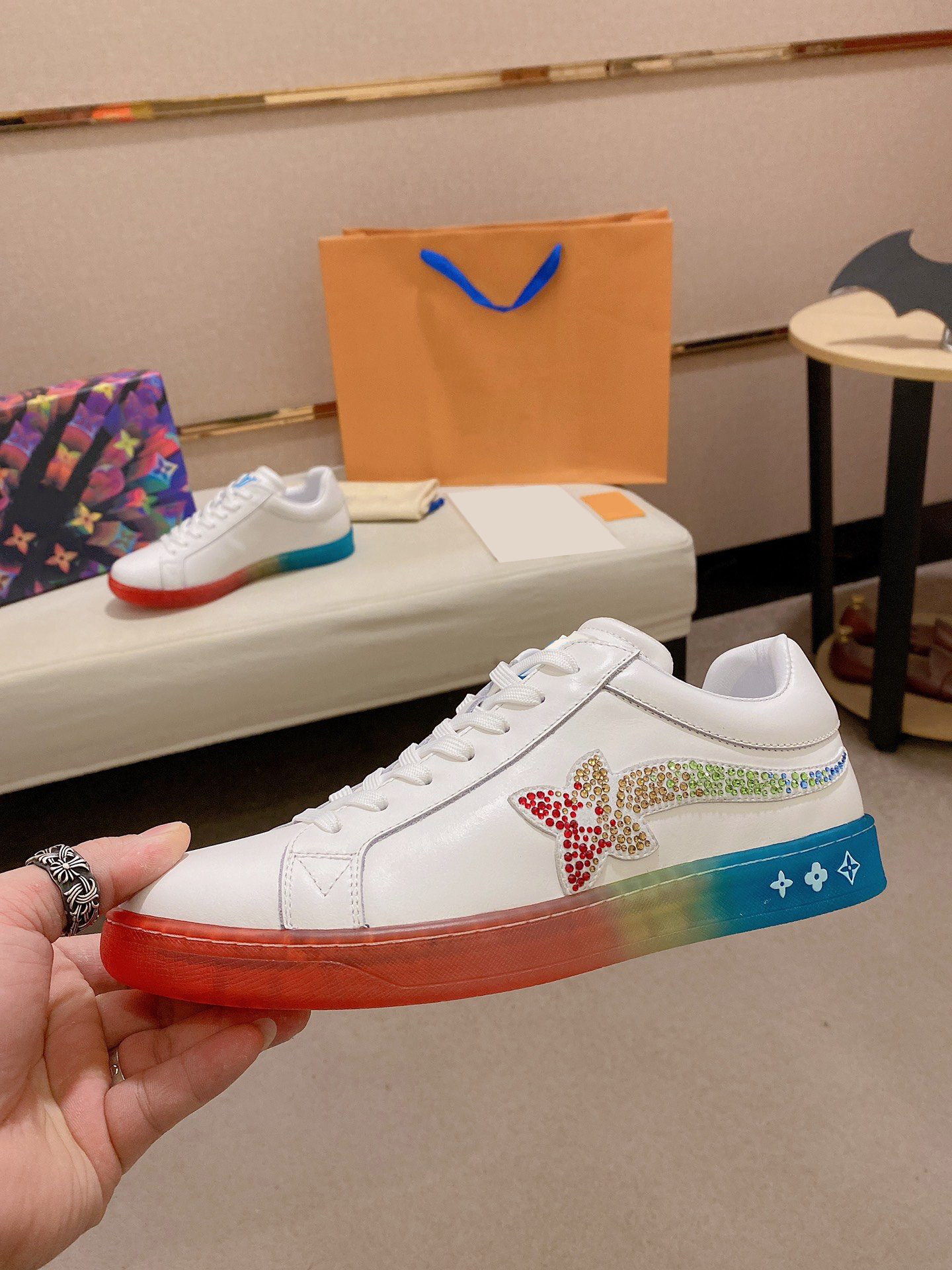

Top Quality Casual Shoes Luxembourg Samothrace Sneaker Luxury Designer Shoe Dunks Low Low-Cut Transparent Bottom Original Box, Photo color