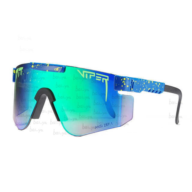 

New Outdoor Windproof Glasses 100% UV Mirror Lens 2022 Original Viper Sport Pit TR90 Polarized Sunglasses Men/Women