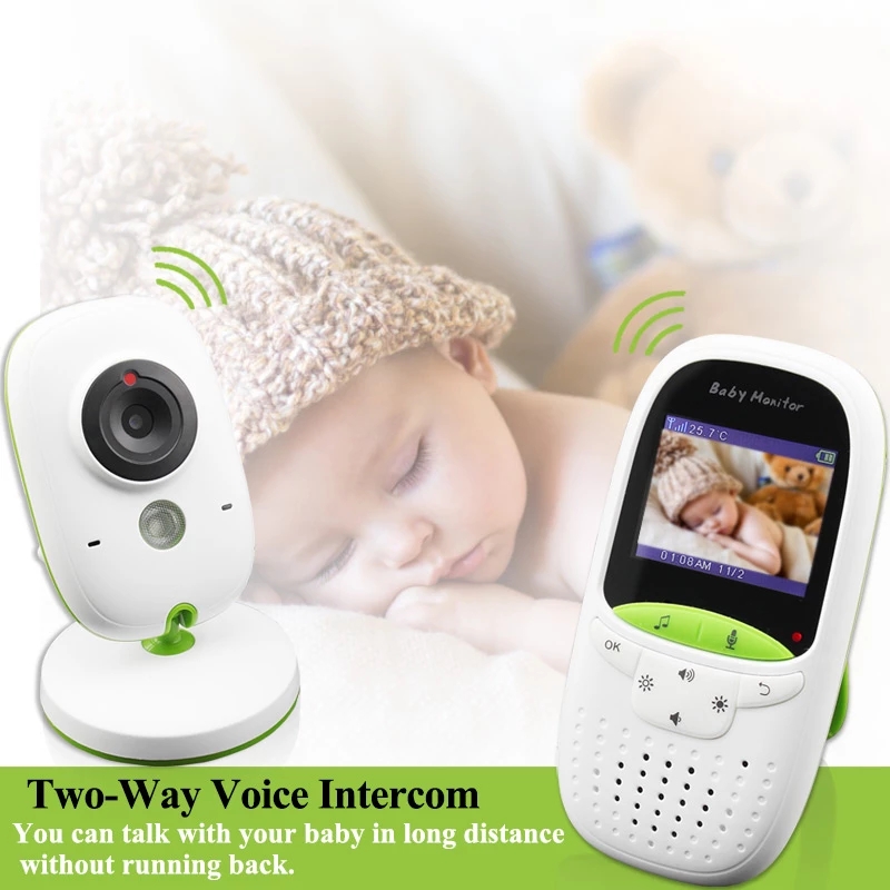 

Wireless 2.0 inch Video Color Baby Monitor Security Camera Baby Nanny Intercom Night Vision Temperature Monitoring