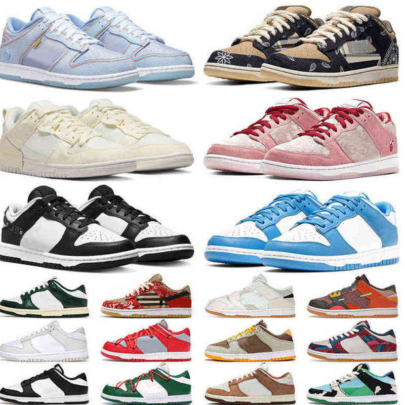 

2022 Dunkes Low Mens Womens Casual Shoes Disrupt 2 Designer Panda Valentine Day Pink Dusty Olive Cactus Jack What The Dunksb Lows, 36-45 scrap archeo brown