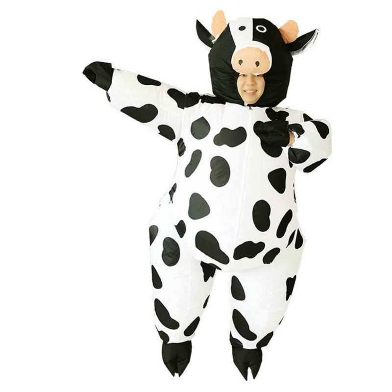 

Mascot doll costume Adversting Adult Inflatable Cow Costume Animal Mascot Air Blowup Fancy Dress Halloween Suit Party Game Dress Easter Xam, Default color