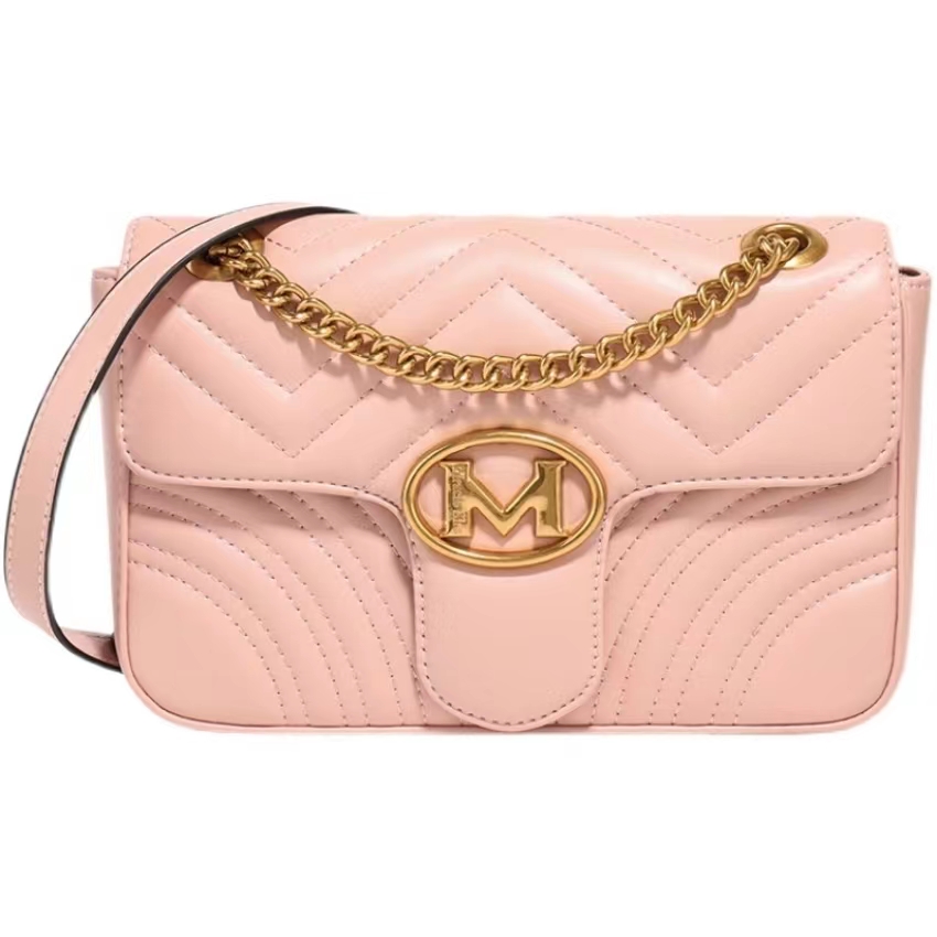 

Brand women's shoulder bags leather powder diamond fashion chain bag original niche evening designer bag, Customize