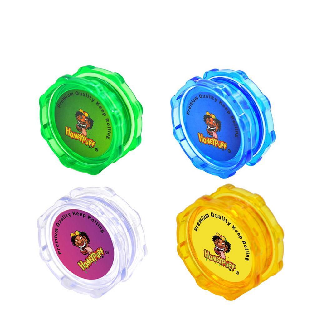 Octagon Plastic smoking shop Tobacco Herb Grinder 50 MM 2 Layer Spice Shark Teeth Miller bong-image-793633506