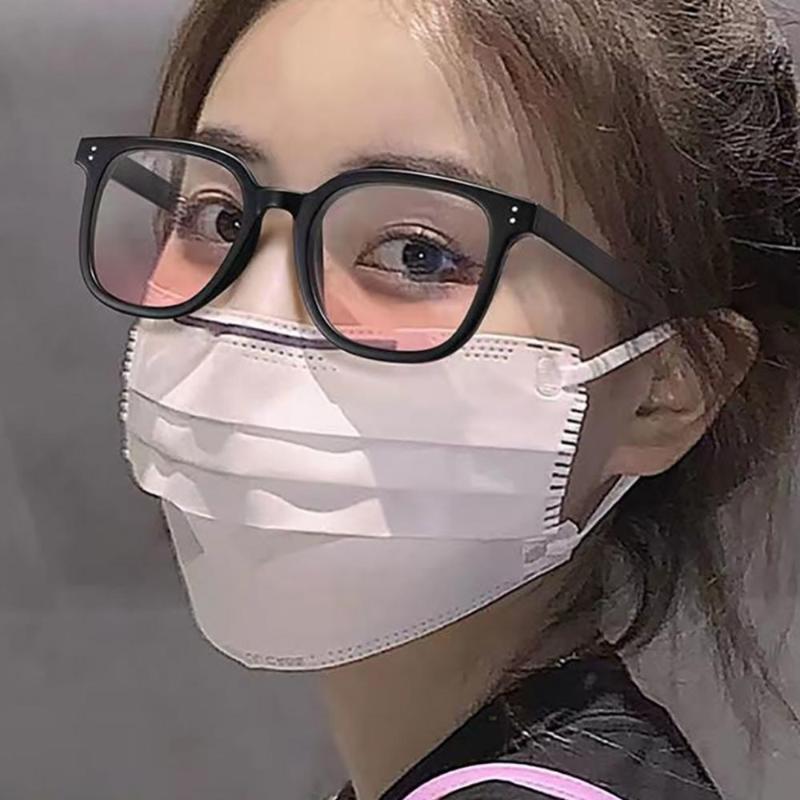 

Sunglasses Fashion Blush Gradient Glasses For Women Girls Anti-blue Goggle Round Decorative Korean Cute Shades EyewearSunglasses