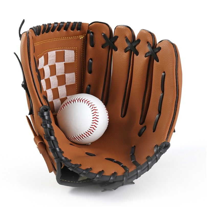 

Brown Outdoor Sports Baseball Glove Softball Practice Equipment Size 95105115125 Left Hand for Adult Man Woman Kids Train 220812, Pink baseball glove