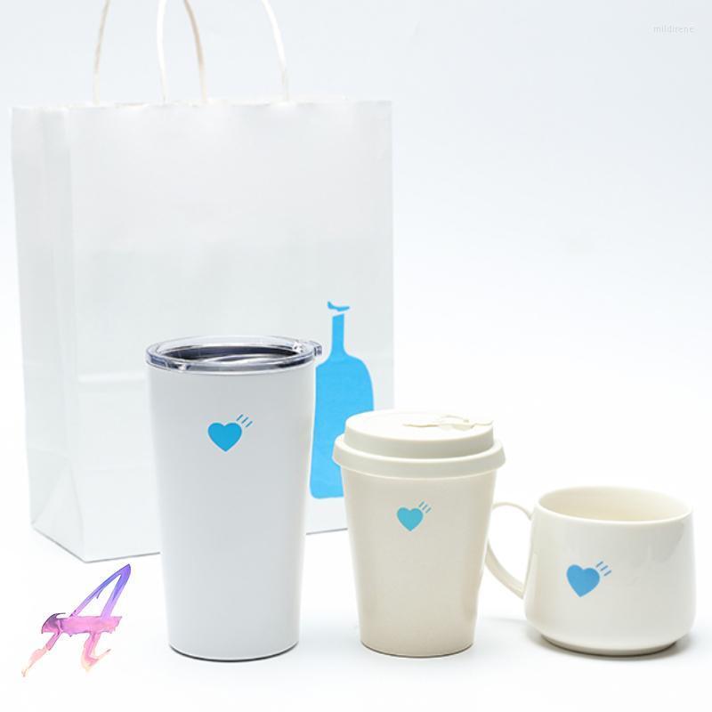 

Men's T-Shirts MADE T Shirt Blue Bottle Ceramic Coffee Cup Accompanying Water TeeMen's Mild22