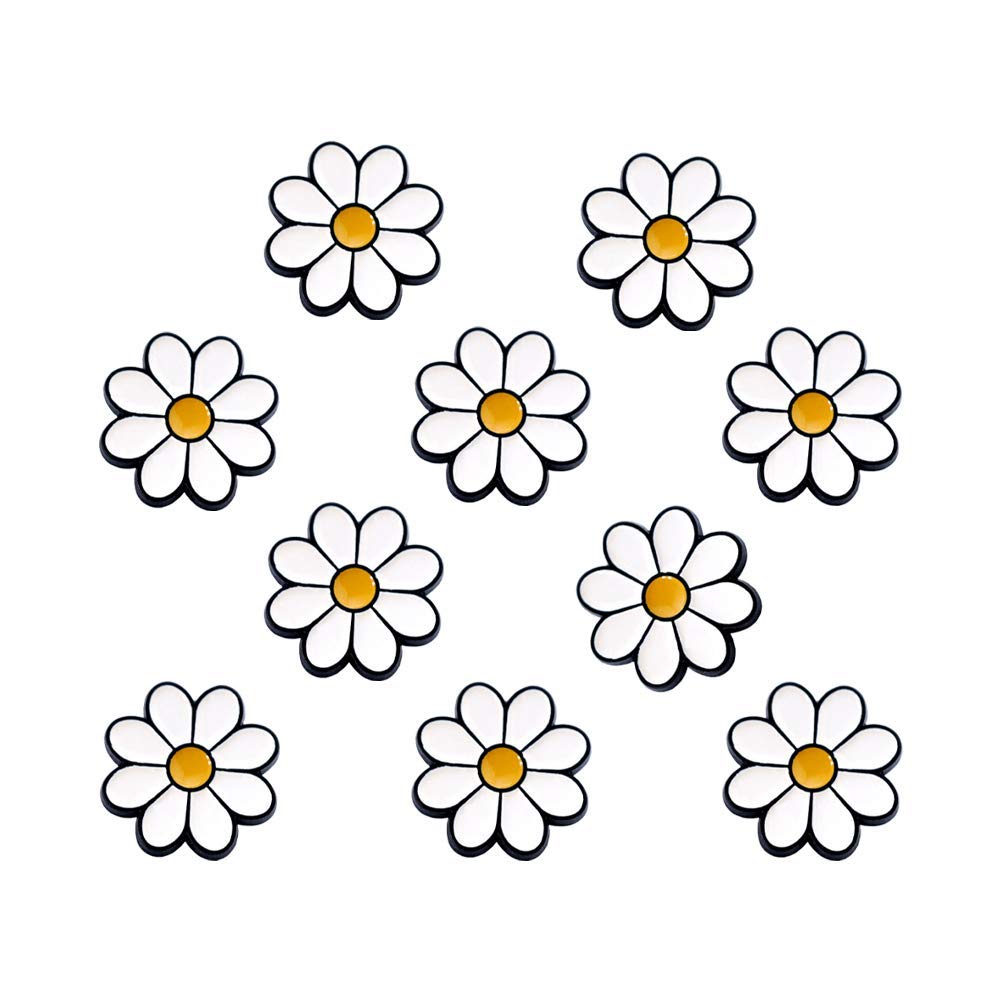 

Pins Brooches Joyci 10-pack Women Brooch Lapel Novelty Sunflower Daisy Safety Push Pin Buckle For Shirt Hat Cardigan Sweater Decorate amEXf