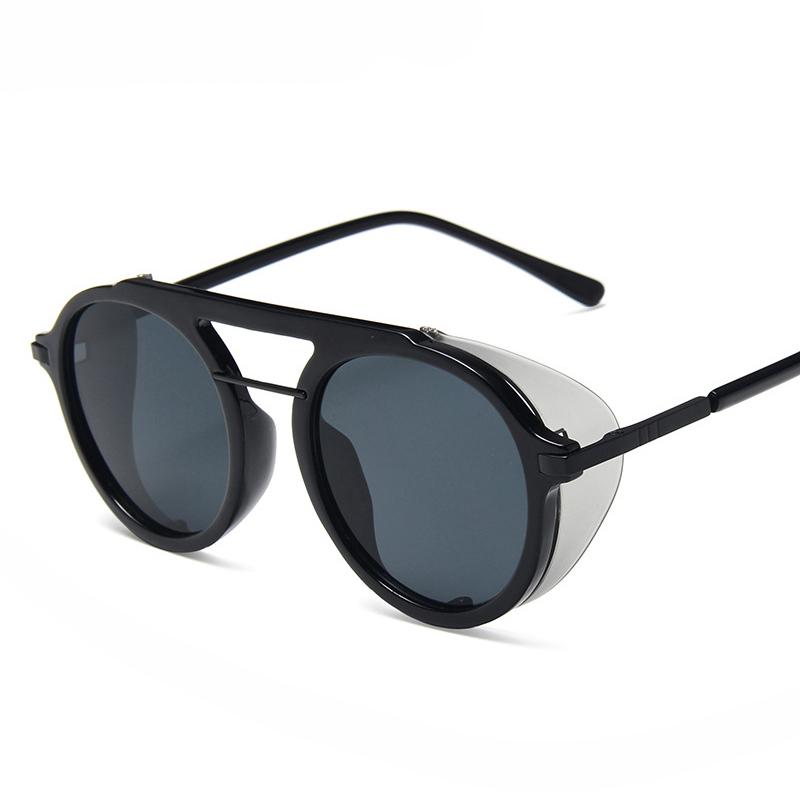 

Sunglasses Vintage Steampunk Round Frame Men Personality Ins Fashion Street Shooting Women Spring Leg Wild Glasses
