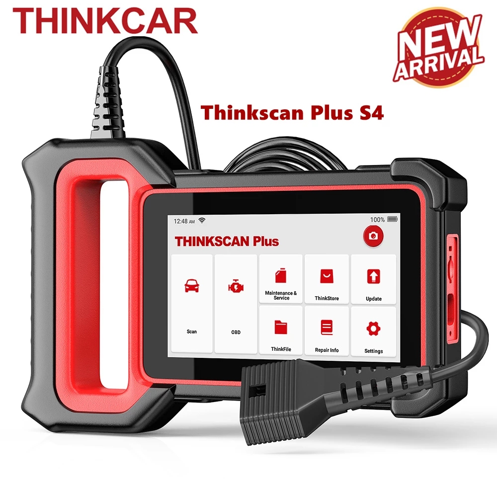 

THINKCAR ThinkScan Plus S4 Car Diagnostic Tools OBD2 Automotive Scanner ABS SRS 5 System Code Reader A/F CVT Oil BMS Reset