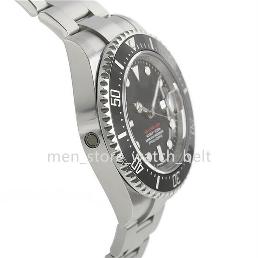 

Luxury watch bp NEW Factory 2813 Automatic movement Sea-Dweller Red 126600 Stainless Steel Black Dial Ceramic Bezel 43mm dress Wat286h