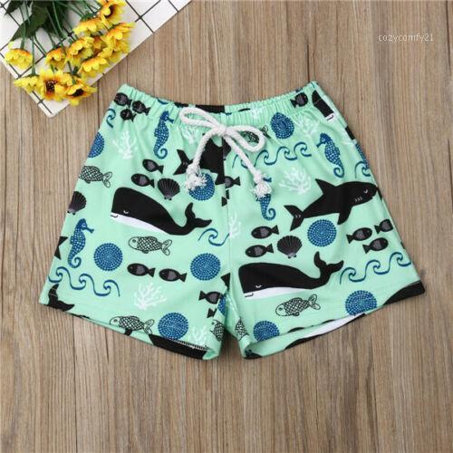 

Summer Kids Baby Boy Whale Printed Swimming Beach Shorts Casual Jogger Short Pants Bottoms Sport, Blue