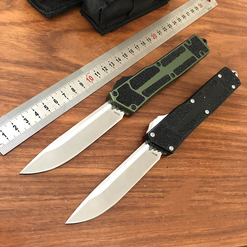 

New US Italian Style Combat Dragon M390 Automatic Knife Double Action UT85 UT88 Exocet Outdoor Hunting Self Defense Pocket Fighting Rescue Auto Knife BM 3310 3400 C07