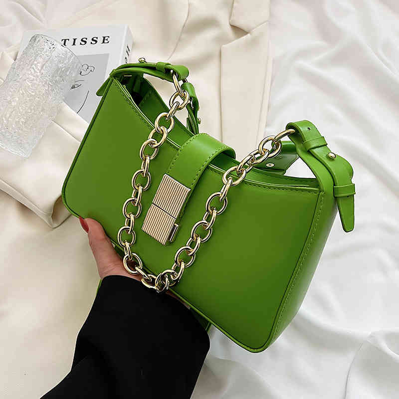 

Chain Solid Color Pu Leather Shoulder Sling Bags for Women 2022 Summer Fashion Handbags Small Lady Luxury Brand Crossbody Bag, Beige