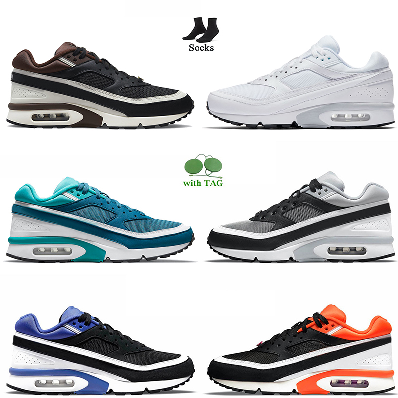 

High Quality Women Mens BW OG Sport Running Shoes Designer Beijing White Pure Platinum Marina Lyon Black Persian Violet Leather Los Angeles Trainers Sneakers, B22 dark grey 40-45