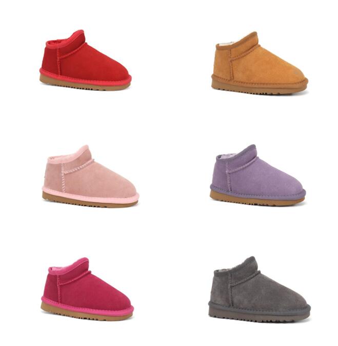 

Hot Aus U lazy short baby boy girl kids snow boots soft Sheepskin plush keep warm boots Beautiful gifts Free transshipment top quality U2022, Chocolate