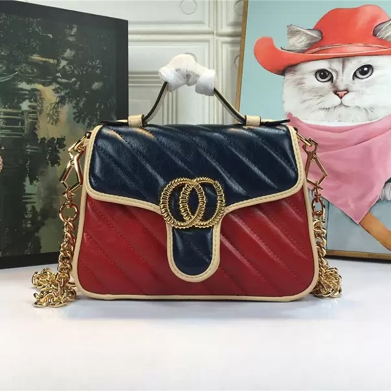 

Designer Bags Luxury handbag purses Leather tote Marmont crossbody womens fashion mini Shoulder Bag Size: 24*12*7cm, Don't pay it
