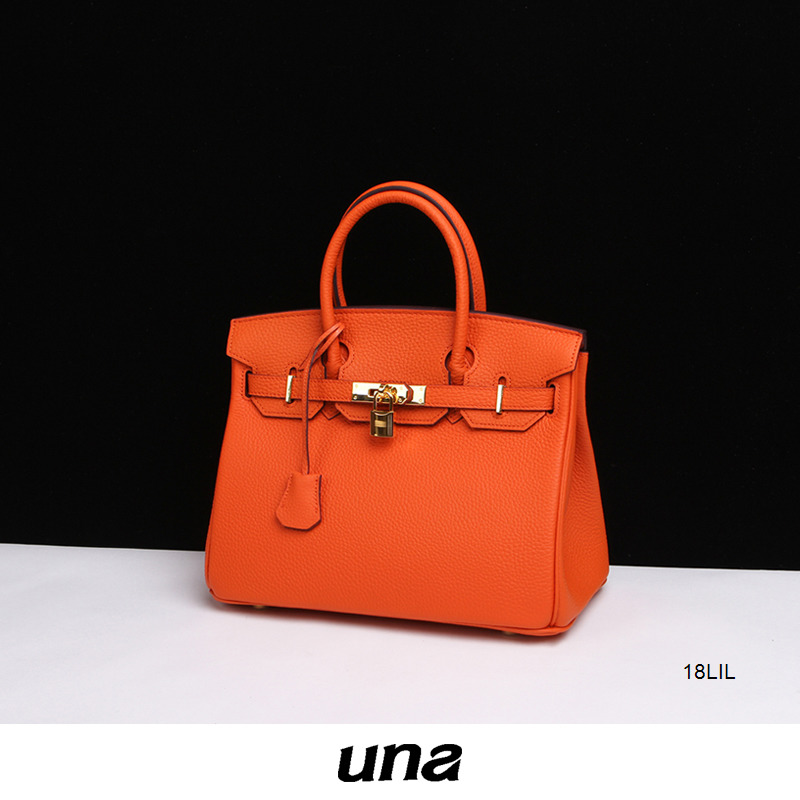 

Designer Birkins Handbags Emma orange fashion lychee pattern head leather leather platinum womens large 18lil, Emma orange [gold buckle] small (25cm) w