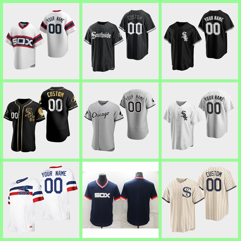 

Baseball Jerseys custom Chicago''White''Sox 10 Yoan Moncada 74 Eloy Jimenez 7 Anderson 88 Robert 45 Michael JD men women youth 0616, Nik logo