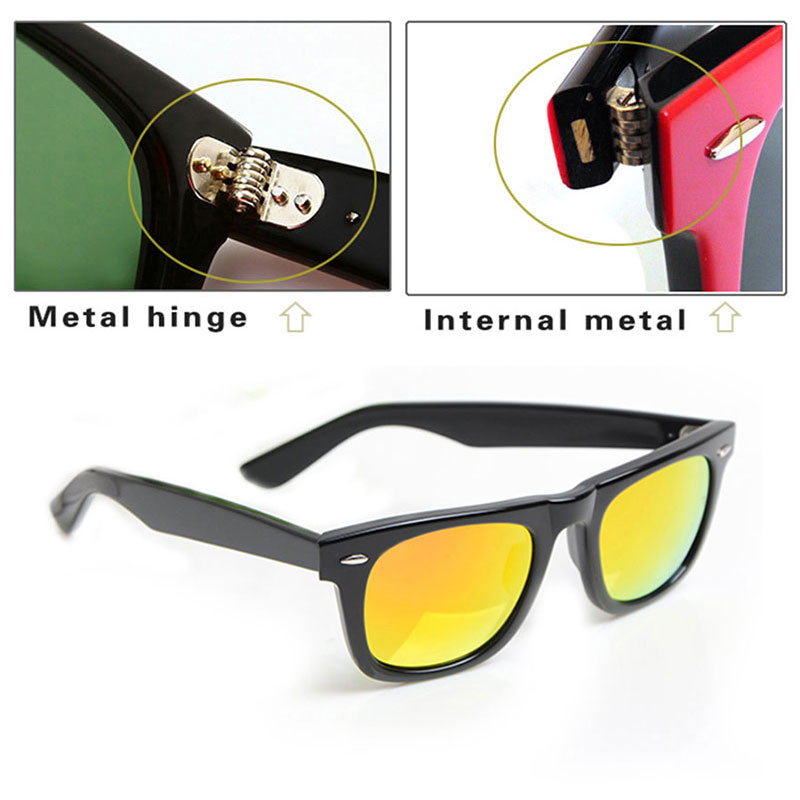 

Top Quality Color lens mens Sunglasses Plank Metal hinge Designer women eyeglass UV Protection Eyewear Luxury womens glasses vintage spectacles 50mm Glitter2009