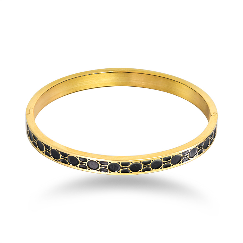 

Hand Bangles for Women Stainless Steel Jewelry Rose Gold Costume Accessories Cuffs Couple Bangle Personalized Hard Bracelets Christmas Gift Female Wedding