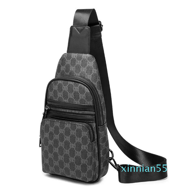 

2022 Leather handmade fashion men sling bag cross body messenger bags outdoor women waist pack womens mens handbag letter, With logo