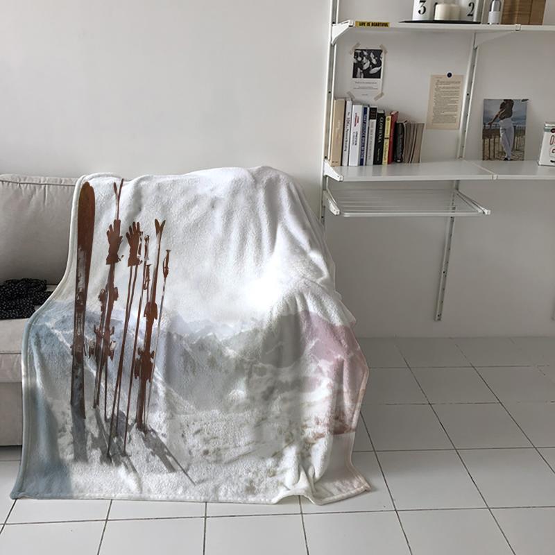 

Blankets Bedroom Warm Skiing Snowboarding Winter Sofa Throw Childrens Baby Soft Airplane Portable Blanket