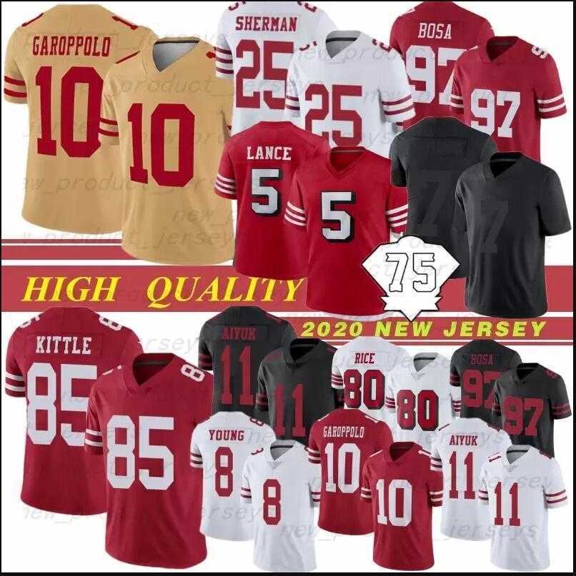 

Custom George Kittle Jersey San Francisco''49ers''multi Trey Lance Deebo Samuel Nick Bosa Fred Warner Jerry Rice Brandon Aiyuk Football Jerseys Mens Kids 4XL, Color