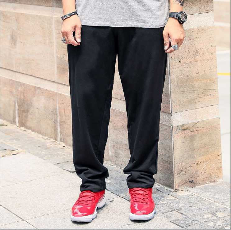 

Men's Pants Fall Style Plus Size Men's Loose Trousers Fashion Multi-pocket Fat Overalls Men G2002Men's, Black