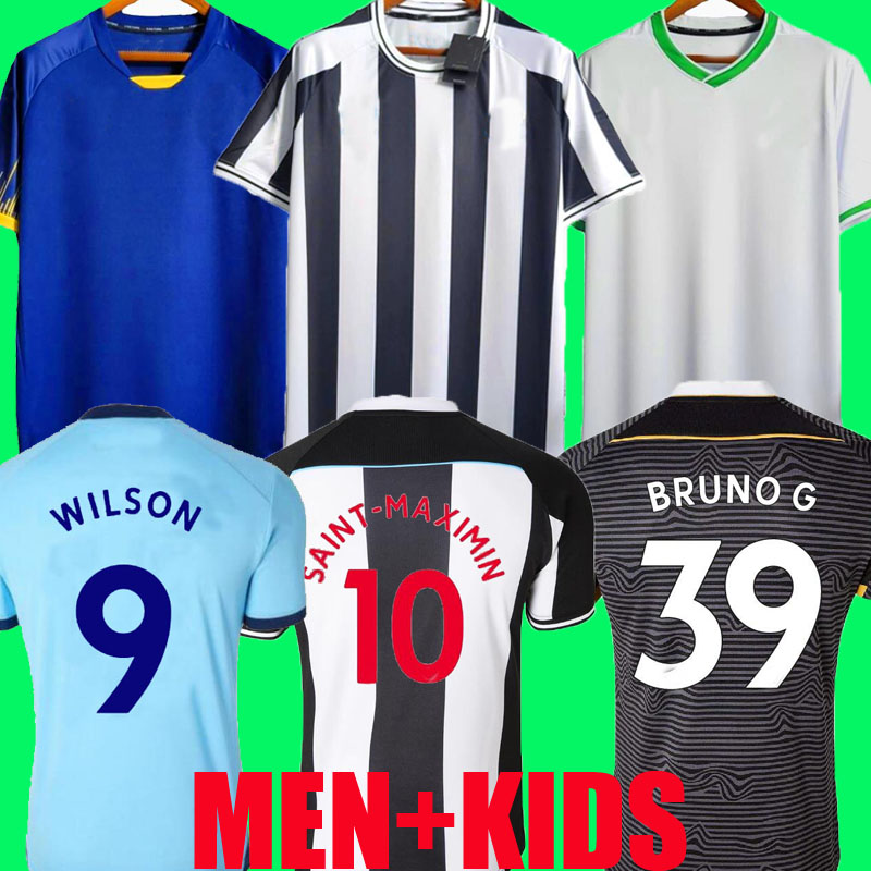 

Newcastle WILSON SAINT-MAXIMIN BRUNO G. 2021 2022 2023 Soccer Jersey Retro TRIPPIER MURPHY SHELVEY united 21 22 23 Football Shirt Kids Kit player version WOOD TARGETT, 22/23 away 1