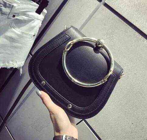 

7A+Evening Bags Genuine Leather Handbag Bag Metal Ring Saddle Luxury Designers Nile Handle Bracelet Handbags Female Shoulder Messenger, Not sold separately
