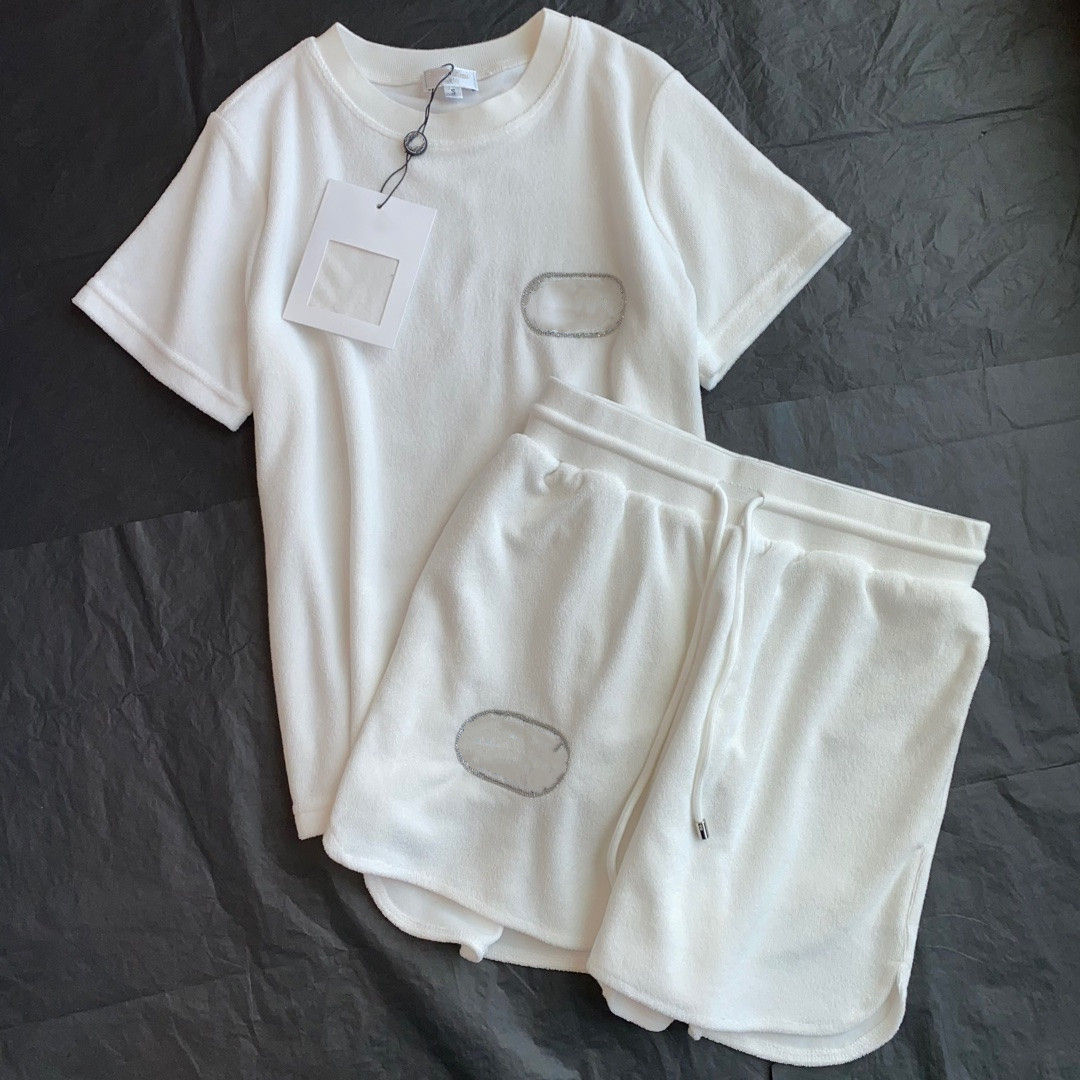 

Cotton Women's Two Piece Pants Sweat Suit T-Shirt Top with Short Set Gym Outfit Fashion Letter Printing Tracksuit 3 Colors High Quality Cotton, Extra shipping cost