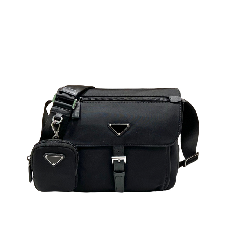 RE Nylon Black Messenger Bags Designer Shoulder Fashion Luxury Handbags New style handbag Cross Body bag Genuine Leather Saffiano 2 in 1 Adjustable
