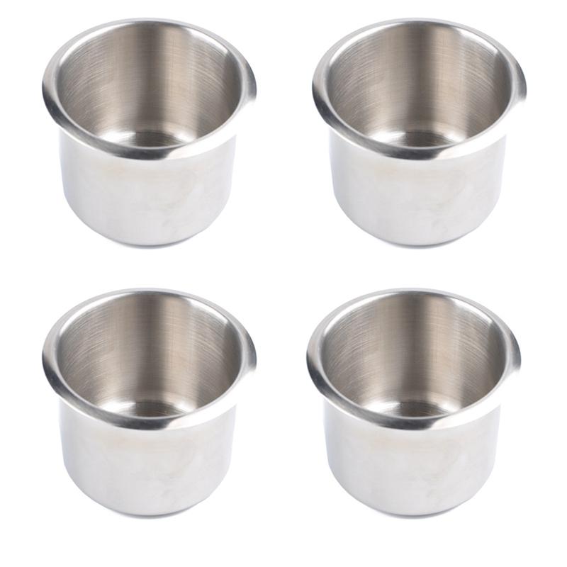 

Drink Holder 4Pcs Universal Marine Boat Cup 68X55mm Stainless Steel Drop In For Poker Table CouchDrink