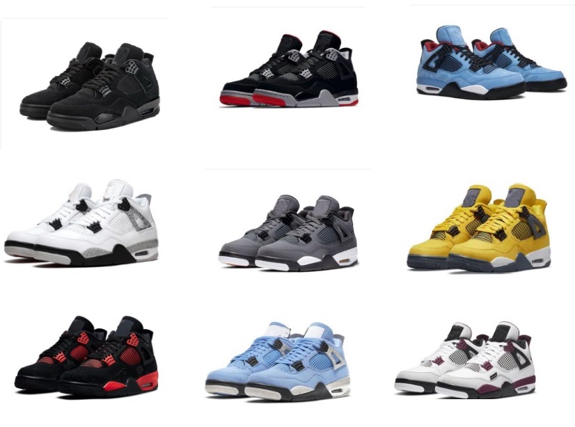 

2022 4 Basketball Shoes Black Cat Bred Cactus Jack Cement Guava Ice Cool Grey Desert Moss Fire Red Lightning Off Noir Pure Money Thunder Sail Taupe Haze University Blue, Gift