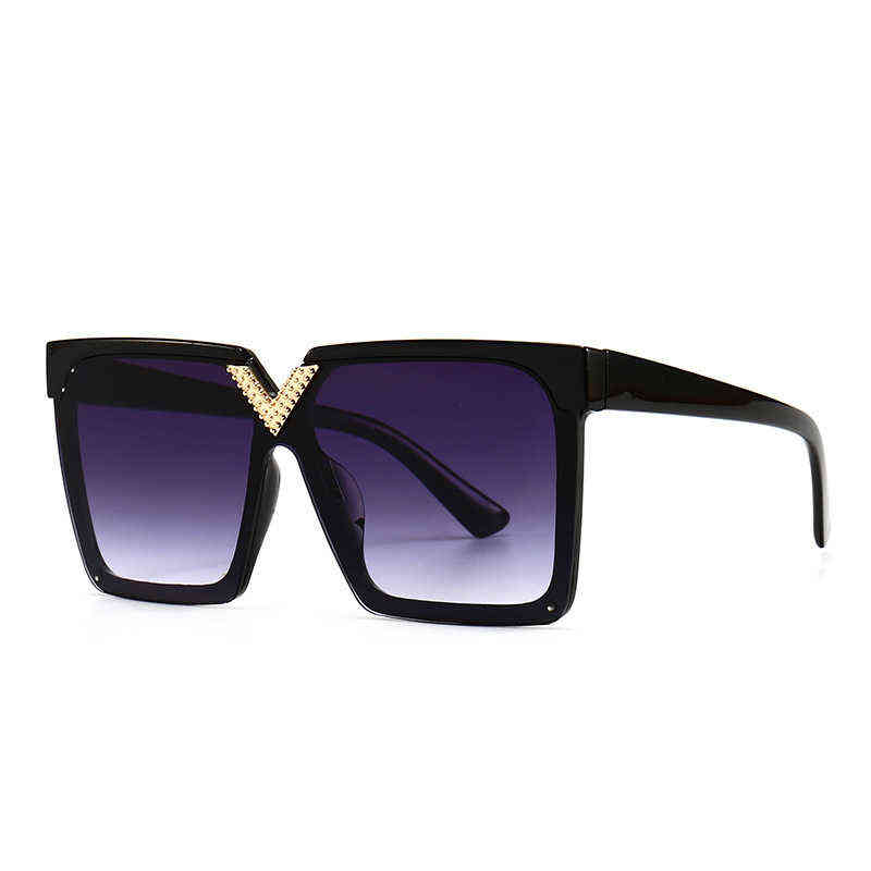 

Sun glass new fashion sunglasses men's and women's large frame toad mirror Sunglasses