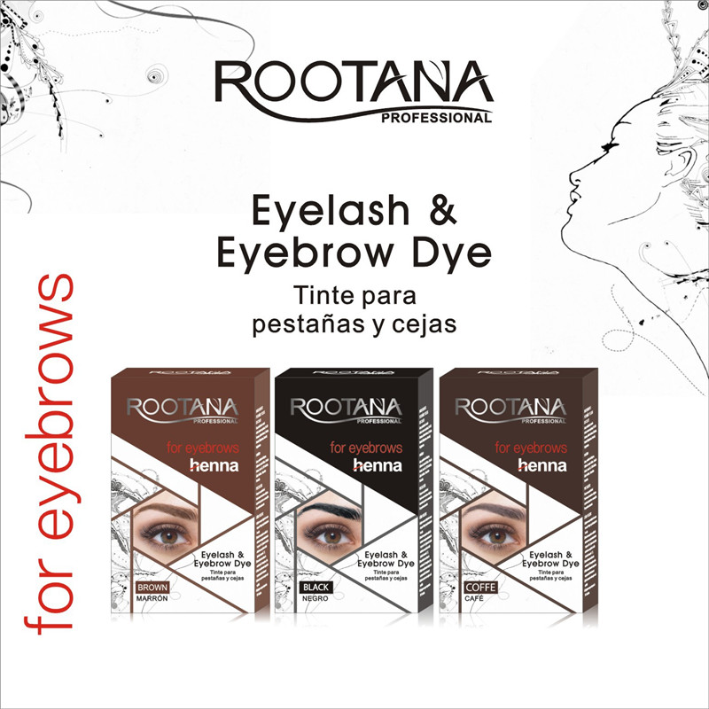 

ROORANA Eyebrow Enhancers Waterproof Long Lasting Eyebrows Dye Tattoo Cream Henna Brow Eyelash Eyebrow Tint, Coffee