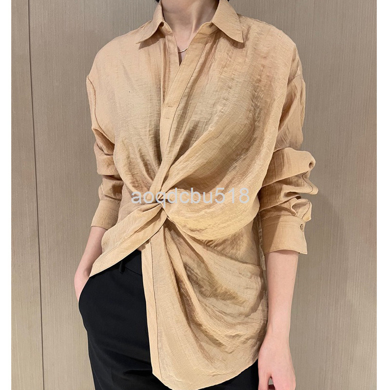 Blouses Femmes Chemises Chemise non commerciale Femmes 21 Au début de l'automne Français Tempéramment élégant Kink Vapel Tencel European Mode