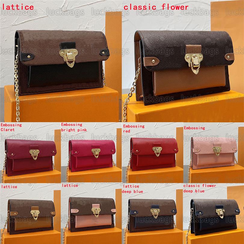 

luxury designer bag vavin damier ebene chain wallet pm flap high quality handbag removable chain crossbody coated canva shoulder b299Z, Customize