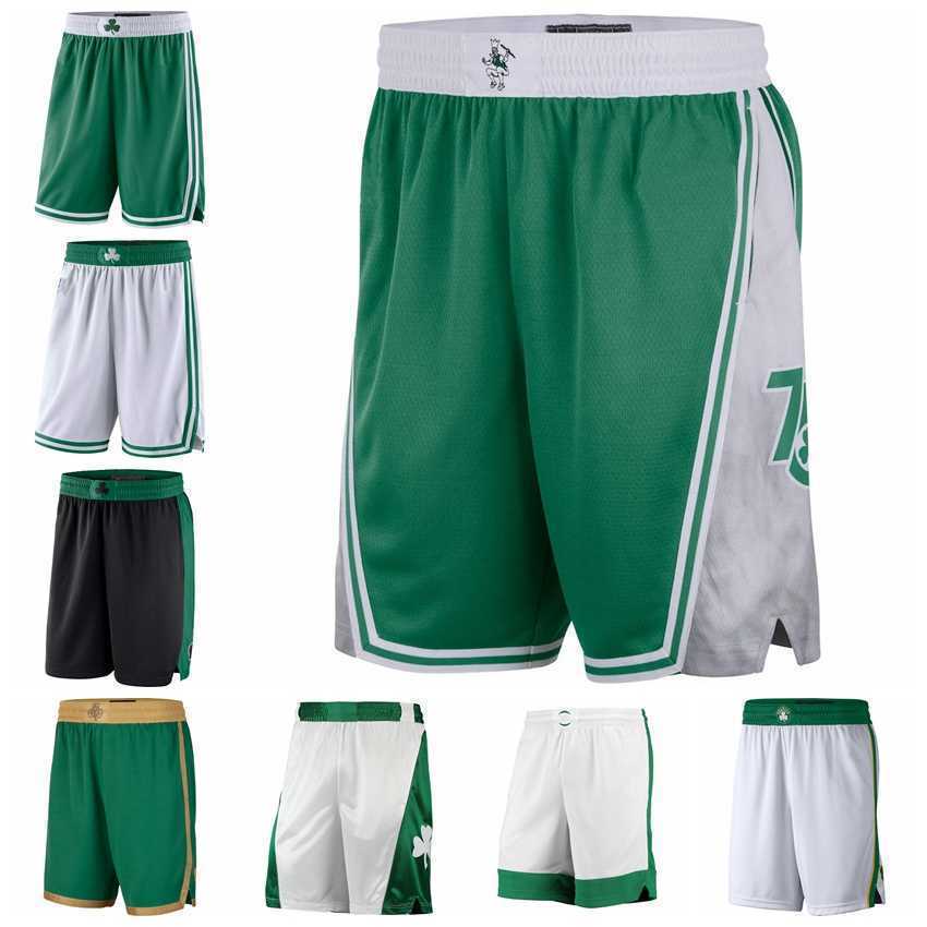 

Printed Boston''Celtics''Men 2021/22 City Swingman Pants Edition Basketball Shorts Performance Black