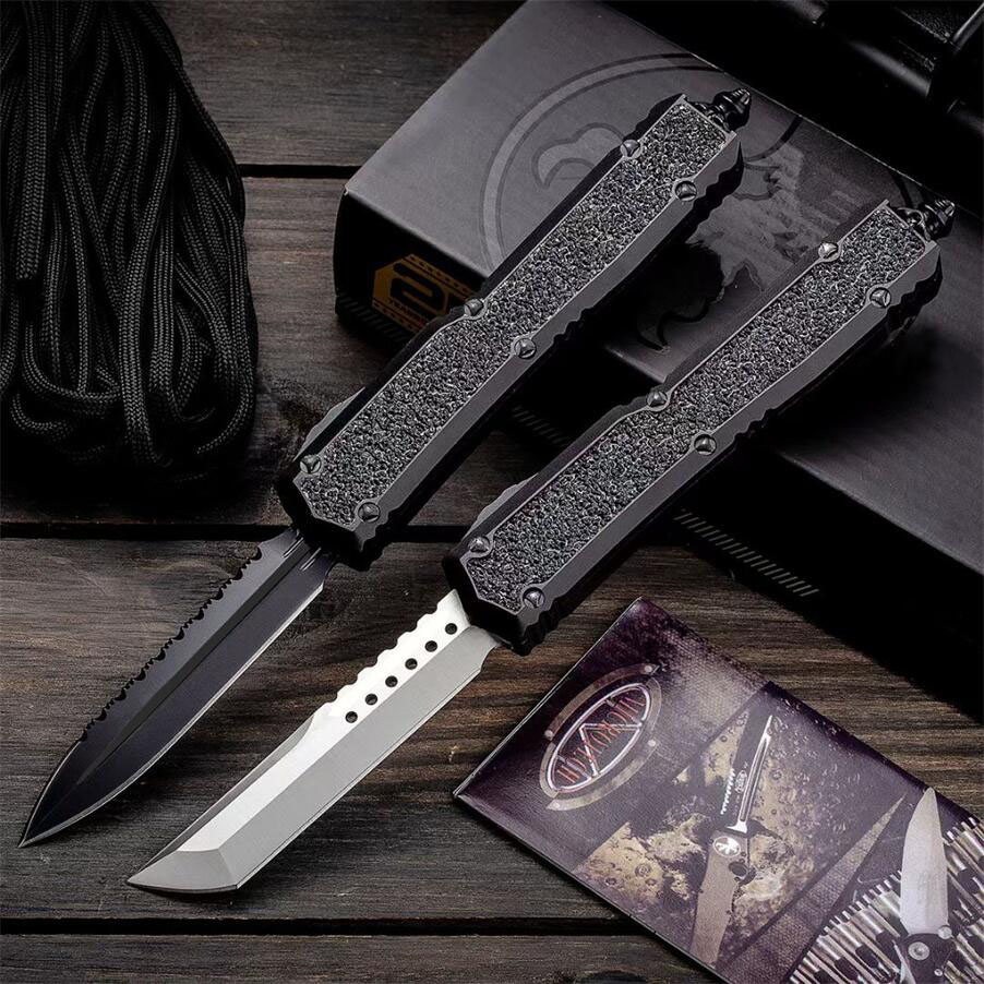 

DLC Self-Defense Tactical Automatic Knife D2 blade T6061 Handle Survival Pocket Knives Outdoor Camping Hunting navy EDC UT85 UT88 TOOLs