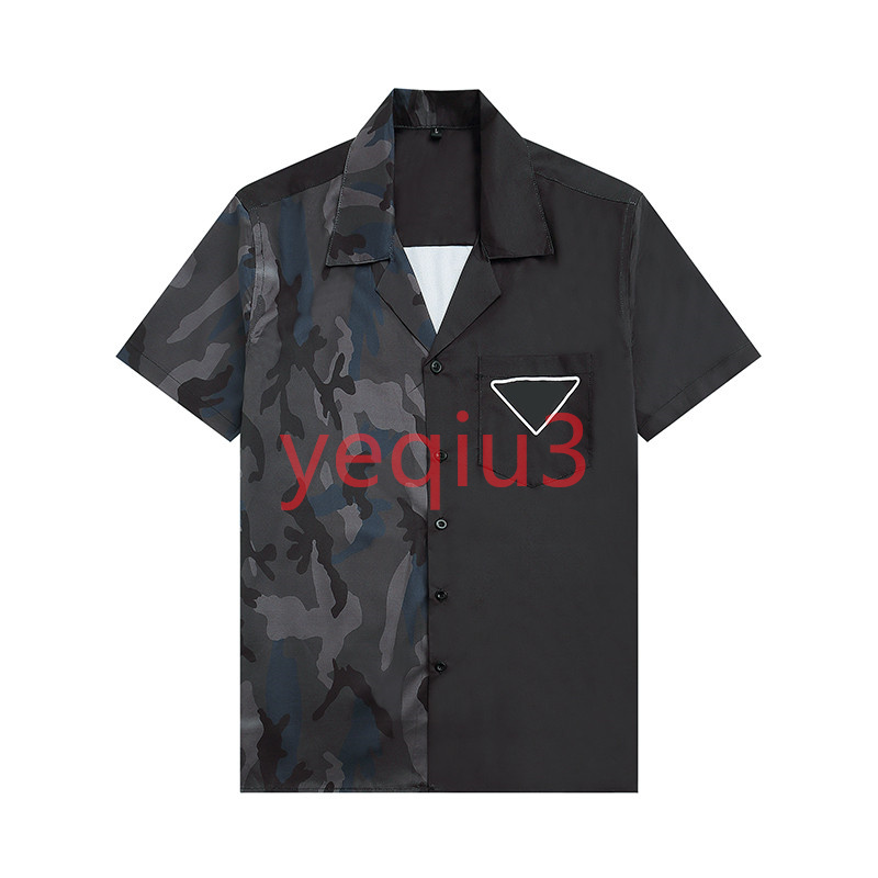 

Men's Casual Short Sleeve Beach Style Stitching Colorful Classic Business T-shirt Button Lapel Slim Fit Quality Shirts Summer Vacation Plus Size Sss Frwf, As pictures